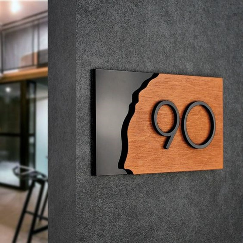 Ev Daire Kapı Numarası Kendinden Yapışkanlı 30 x 11 cm