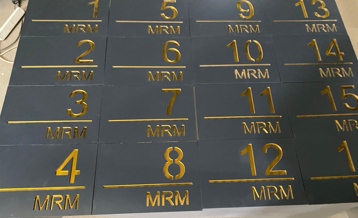 Kişiye Özel Gold Kapı Numarası | Dış Cepheye Uygun
