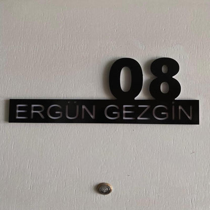 Kişiselleştirilmiş Kişiye Özel Daire Apartman Villa Kapı Numarası