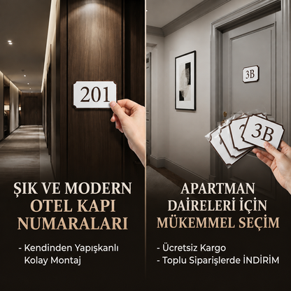 Kişiye Özel Hotel Daire Kapı Numarası