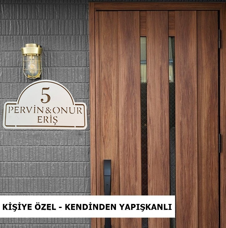 Kapı İsimliği Numaralı Apartman Ofis Hotel Kişiye özel