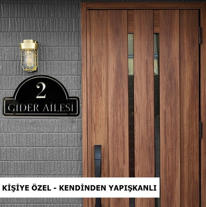 Kapı İsimliği Numaralı Apartman Ofis Hotel Kişiye özel