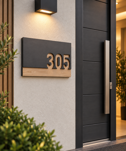 Hotel Numaraları Ev Daire Villa Kapı Numarası Ahşap